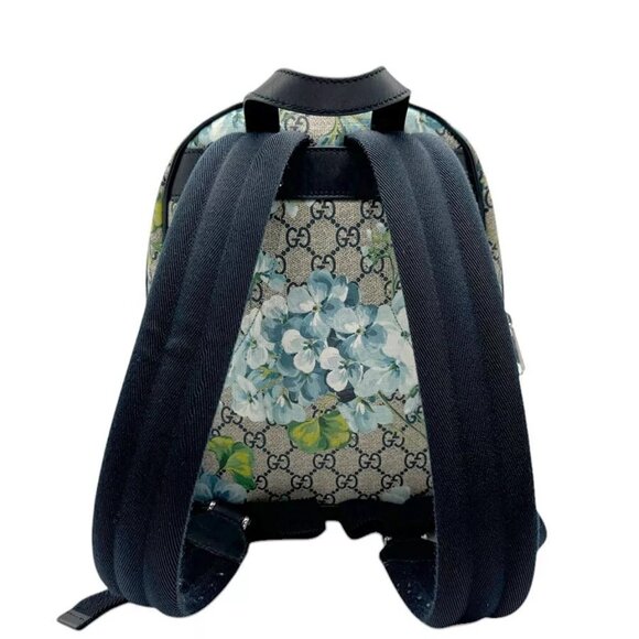 Auth GUCCI GG Blooms Backpack Navy/Beige/Blue main image 16